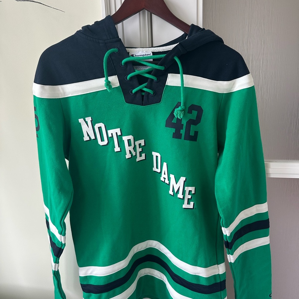 Champion Green and Black Sweater with Bold Design